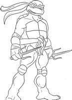 kolorowanki Wojownicze Żółwie Ninja Raphael numer  8
